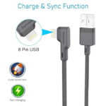 Portronics Konnect L 1.2M 3A 8 Pin USB Cable