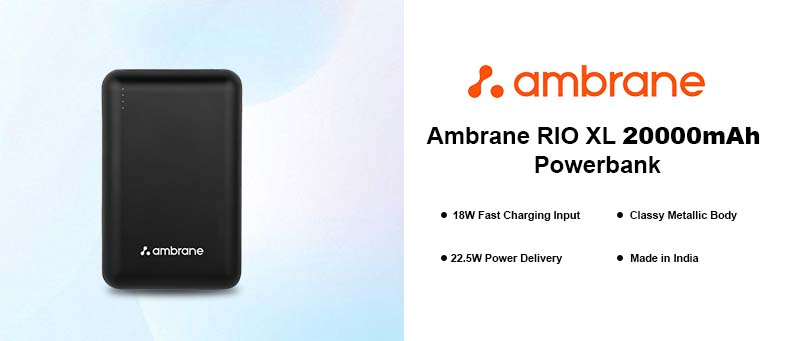 Ambrane RIO XL 20000mAh Powerbank