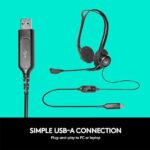 Logitech H370 USB Stereo Wired Over Ear Headphones 4