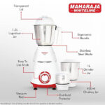 Maharaja Whiteline Neo DLX Mixer Grinder with Stainless Steel Jars