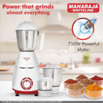 Maharaja Whiteline Neo DLX Mixer Grinder with Stainless Steel Jars