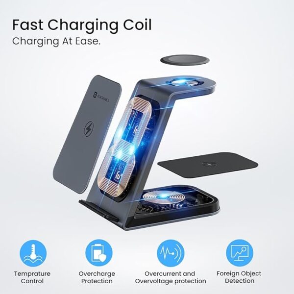 Portronics Freedom Trio 15w 3in1 Wireless Charger 4