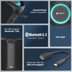Toreto Cosmo 18W Portable Bluetooth Speaker