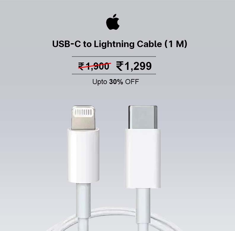 Apple USB-C to Lightning Cable (1 M) (1)