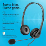 HP Stereo Wired On Ear Headphones with Mic USB G2