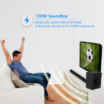 Philips Audio TAB4218/94 2.1Ch 120W Bluetooth Soundbar with Rich Bass