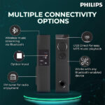 Philips Audio SPA9085 2.0CH 100W Multimedia Tower Speakers with Wireless Microphone