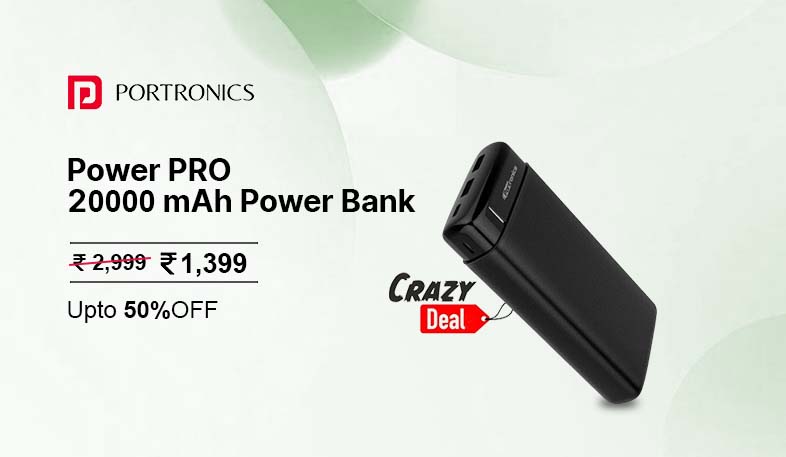 Portronics Power PRO 20000 mAh Power Bank