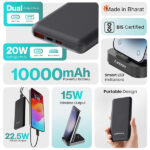 Ambrane Aerosync Quad Wireless 4 in 1 Power Bank with Mobile Stand