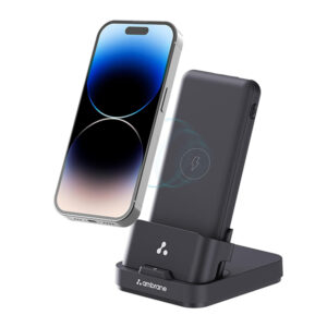 Ambrane Aerosync Quad Wireless 4 in 1 Power Bank with Mobile Stand