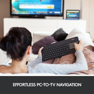 Logitech K400 Plus Wireless Touch TV Keyboard with Easy Media Control