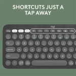 Logitech Pebble Keys 2 K380s Multi-Device Bluetooth Wireless Keyboard