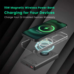 Portronics Luxcell MagClick 10K 10000mAh 15W Magnetic Power Bank