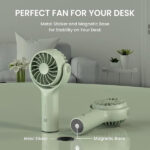 Portronics Toofan Mini Portable Rechargeable Fan with 3 Speed Modes