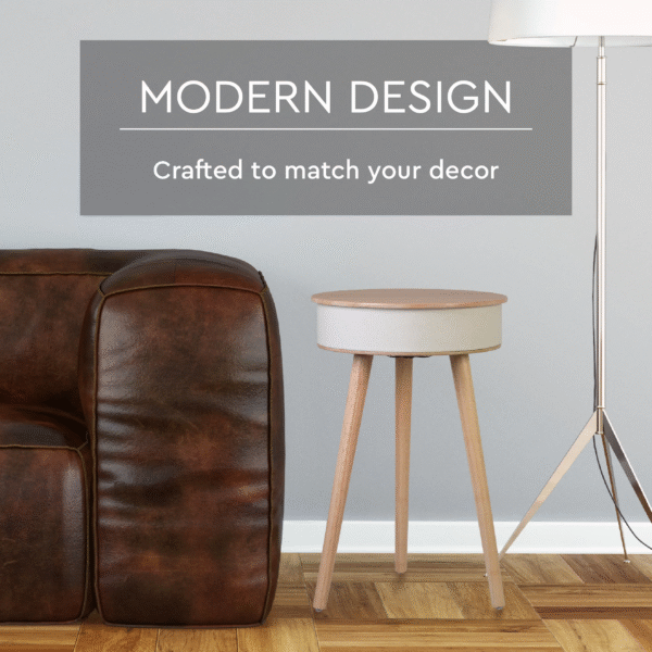 iHip Wireless Round Multifunctional Portable Coffee Table