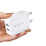 FINGERS PA-Dual USB Ports Power Mobile Adapter for Cellular Phones