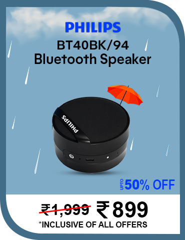 Philips BT40BK94 Bluetooth Portable Wireless Speaker