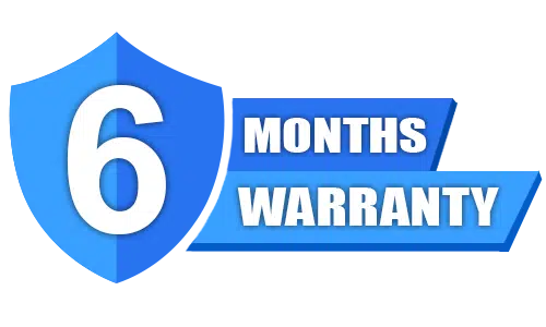 6 Months Warranty