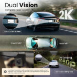 Boult Cruisecam X3 Car DashCam with 2K + 4MP Front & 1080p + 2MP Rear HD Recording
