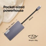 Lenovo 150 USB-C Travel Dock (Charging Host Upto 100W)