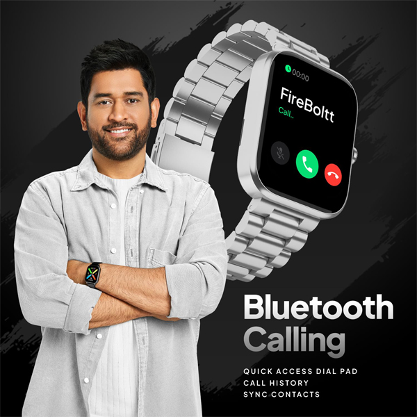 Fire-Boltt Encore Stainless Steel Smart Watch with 1.83” Full Touch Screen Display