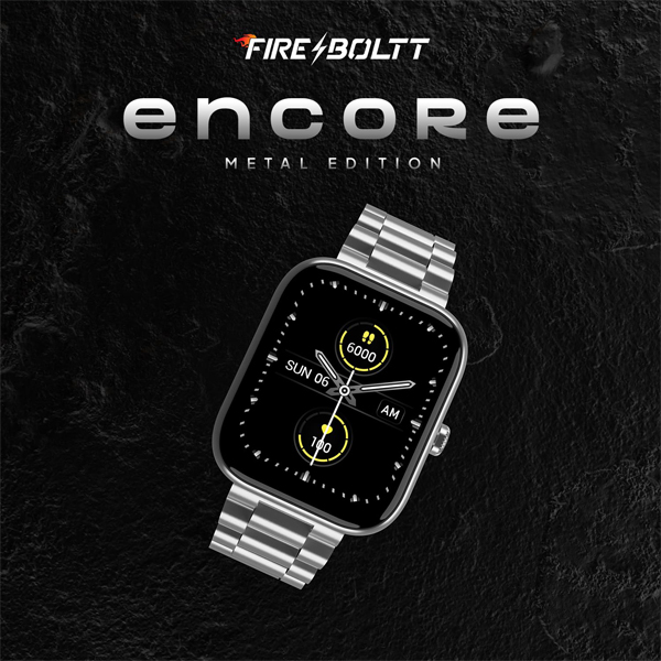 Fire-Boltt Encore Stainless Steel Smart Watch with 1.83” Full Touch Screen Display