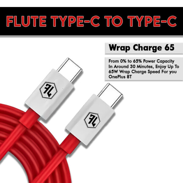 Flute Type-C to Type-C VOOC Cable