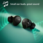 Philips Audio TAT1209BK True Wireless Earbuds