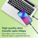 Philips DLC5204C/00 USB-C to USB-C Cable - 1.2M