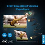 Philips SWV5551/40 High Speed HDMI 2.0 Cable with Ethernet - 5M