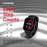 Compaq Q Watch Dimension Series with 1.81" HD Display Smartwatch