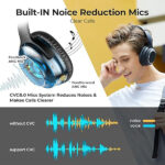 Tribit QuietPlus 72 Over-Ear Wireless Bluetooth Headphones