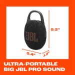 JBL Clip 5 Portable Bluetooth Speaker