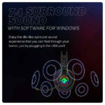 Cosmic Byte Proteus Headset Dual Input USB and 3.5mm, 7.1 Surround Sound