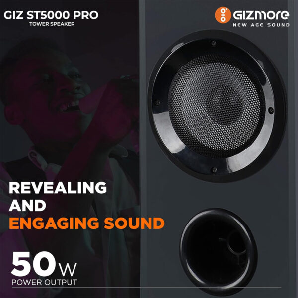 Gizmore ST5000 PRO 50W Bluetooth Tower Speaker