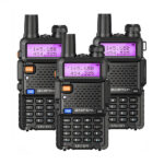 BAOFENG UV5R Professional FM Walkie Talkie (Range Upto 5KM) - (Pair of 3 Pcs)