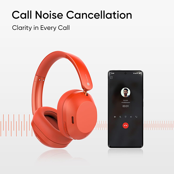 Realme TechLife Studio H1 Over Ear Wireless Headphone