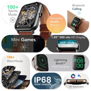 Boult Drift+ Smart Watch 1.85''HD Screen, Bluetooth Calling