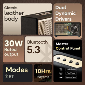 Boult RetroAmp Z30 Bluetooth Speaker