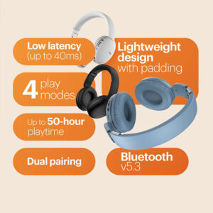 Noise Two Wireless On-Ear Headphones with 50 Hours Playtime