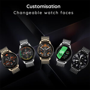 Pebble Mettle 1.32" Round HD Display Smart Watch