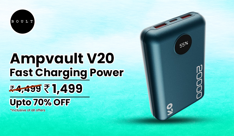 Boult Ampvault V20 20000 mAh 22.5W Fast Charging Power Bank