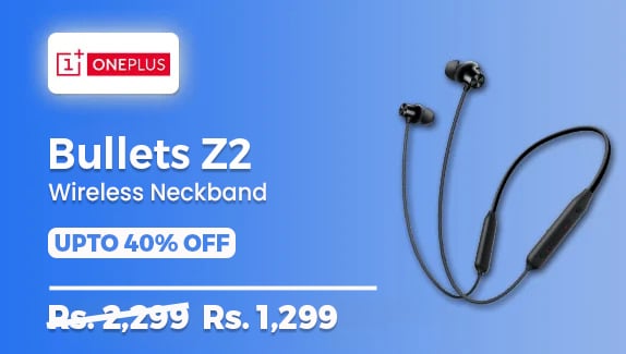 OnePlus Bullets Z2 Bluetooth Wireless in Ear Earphones with Mic