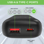 UltraProlink 10000mAh 33W Pocket Compact UM1122BLK Power Bank