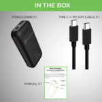 UltraProlink 10000mAh 33W Pocket Compact UM1122BLK Power Bank