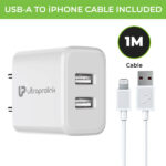 UltraProlink UM1156L 2.4A/12W Travel Adapter