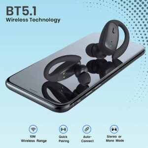 pTron Bassbuds Sports TWS Earbuds with Deep Bass