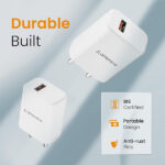 Ambrane 18W Fast Charging Wall Charger USB Port Mobile Charger