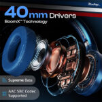 Boult Mustang Q Bluetooth Headphones with 40mm Boosted Drivers