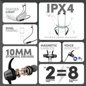SENS ALVIS 1 Bluetooth Neckband with Magnetic Earbuds